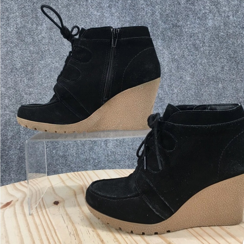 MIA BERDINA SUEDE WEDGE BOOT